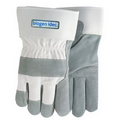 White Suede Cowhide Leather Gloves